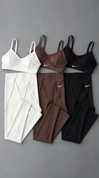 Kit 3 Conjuntos Fitness Sculpt – Top + Legging Modeladora
