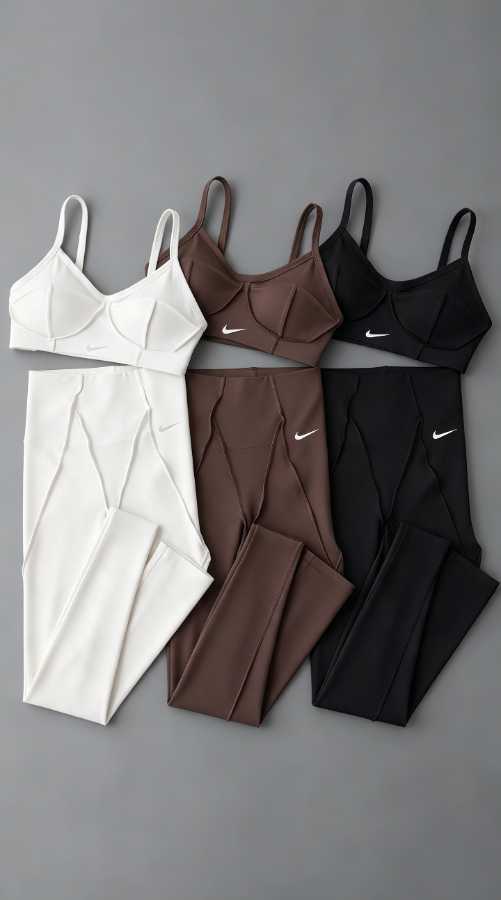 Kit 3 Conjuntos Fitness Sculpt – Top + Legging Modeladora