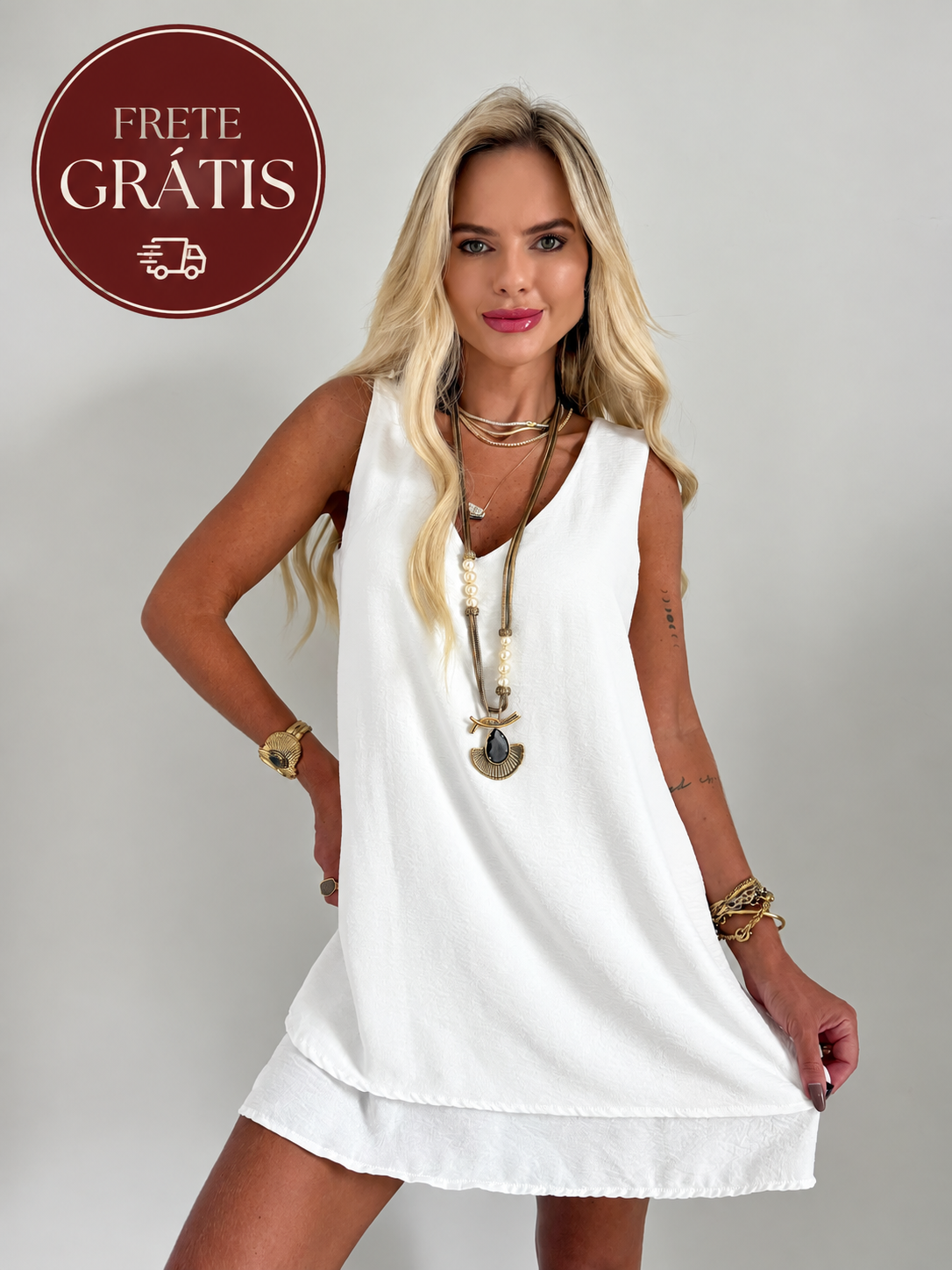 Vestido Jardim de Pérolas