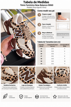 Tênis Chunky Animal Print Fashion