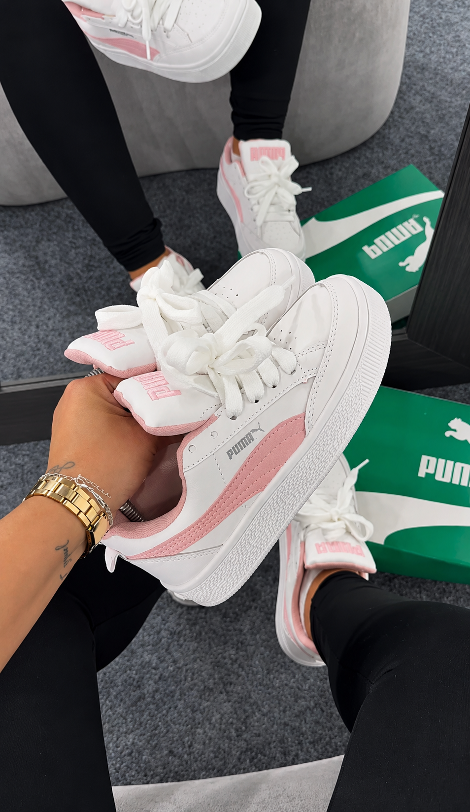 Tênis Urban Rose – Branco com Rosa