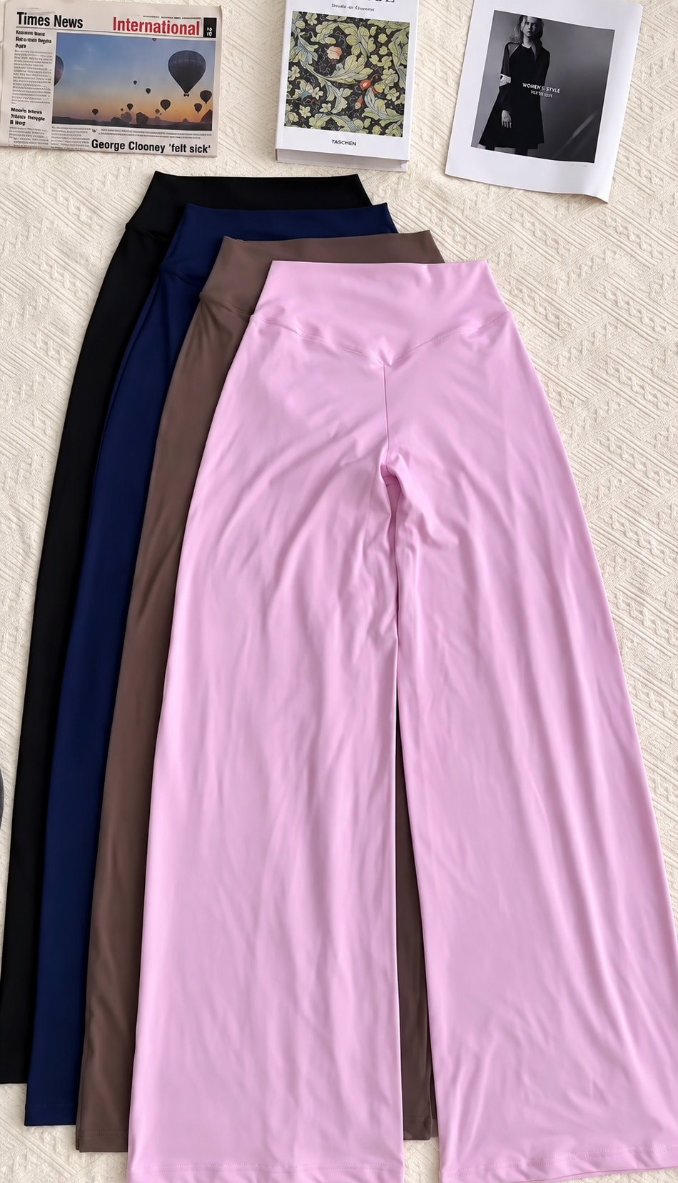 Kit com 3 Calças Legging Flare Elegance