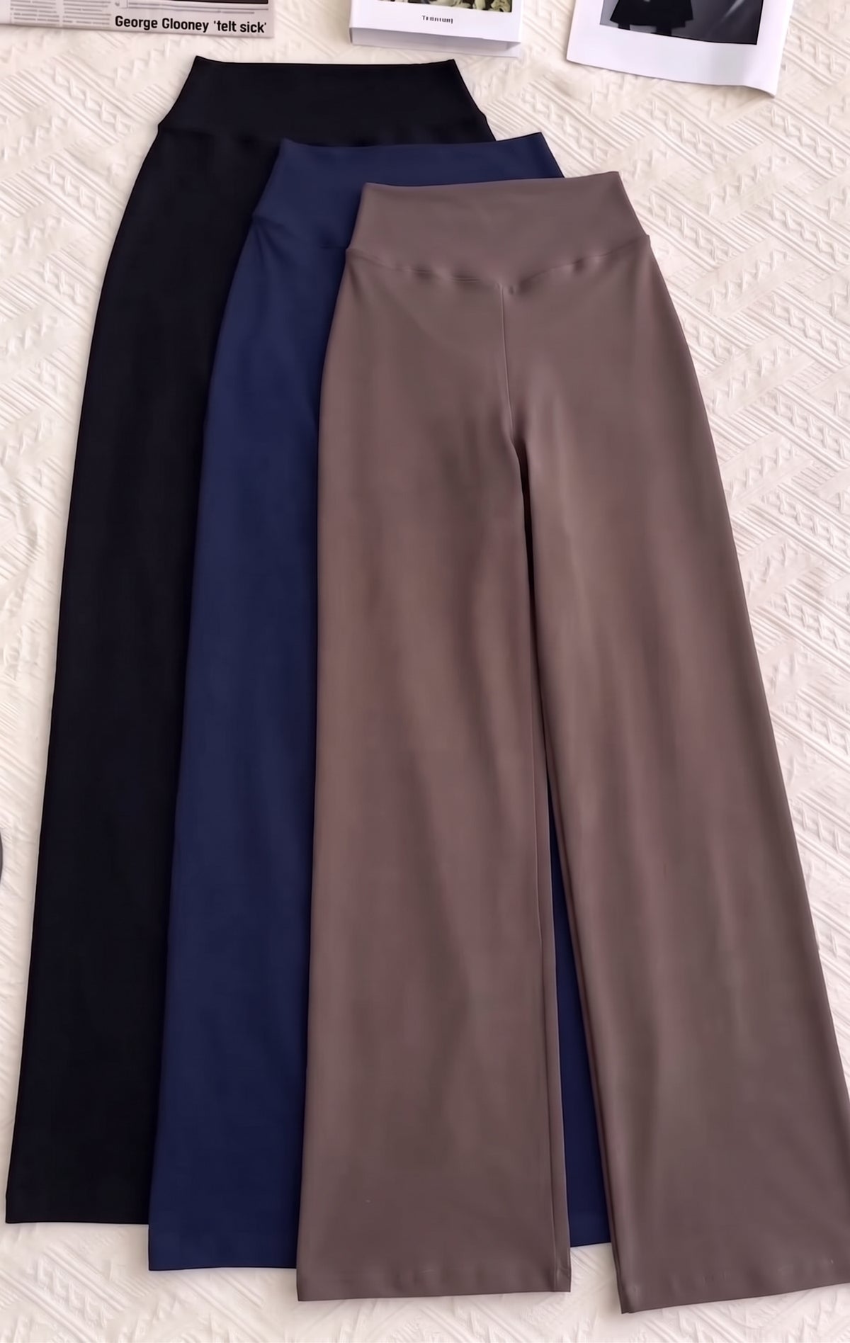 Kit com 3 Calças Legging Flare Elegance