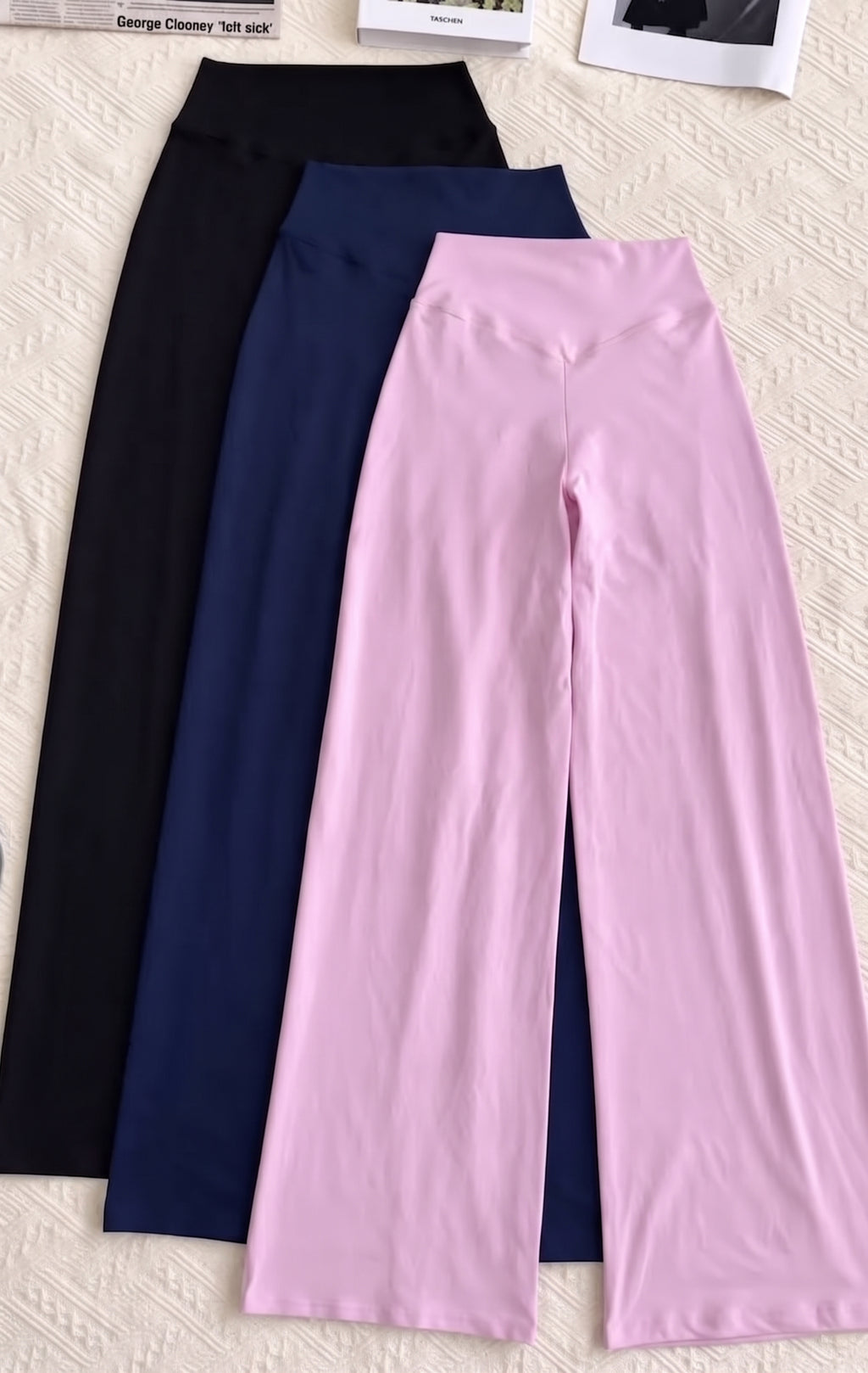 Kit com 3 Calças Legging Flare Elegance