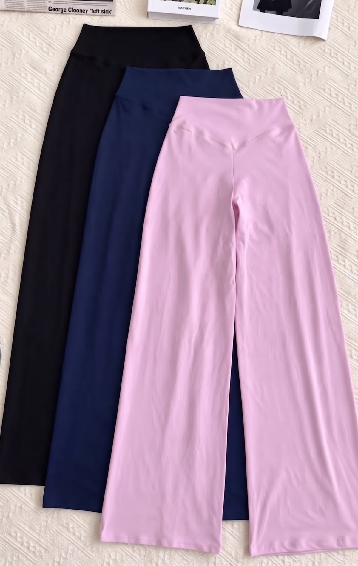 Kit com 3 Calças Legging Flare Elegance