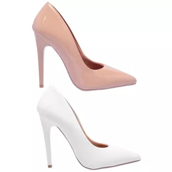 Kit com 2 Pares de Scarpin Salto Alto Verniz
