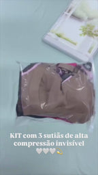Kit com 3 Sutiãs Conforto Canelado