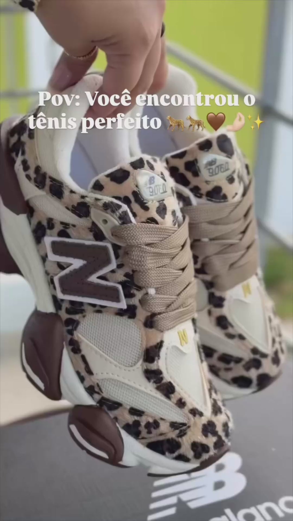 Tênis Chunky Animal Print Fashion