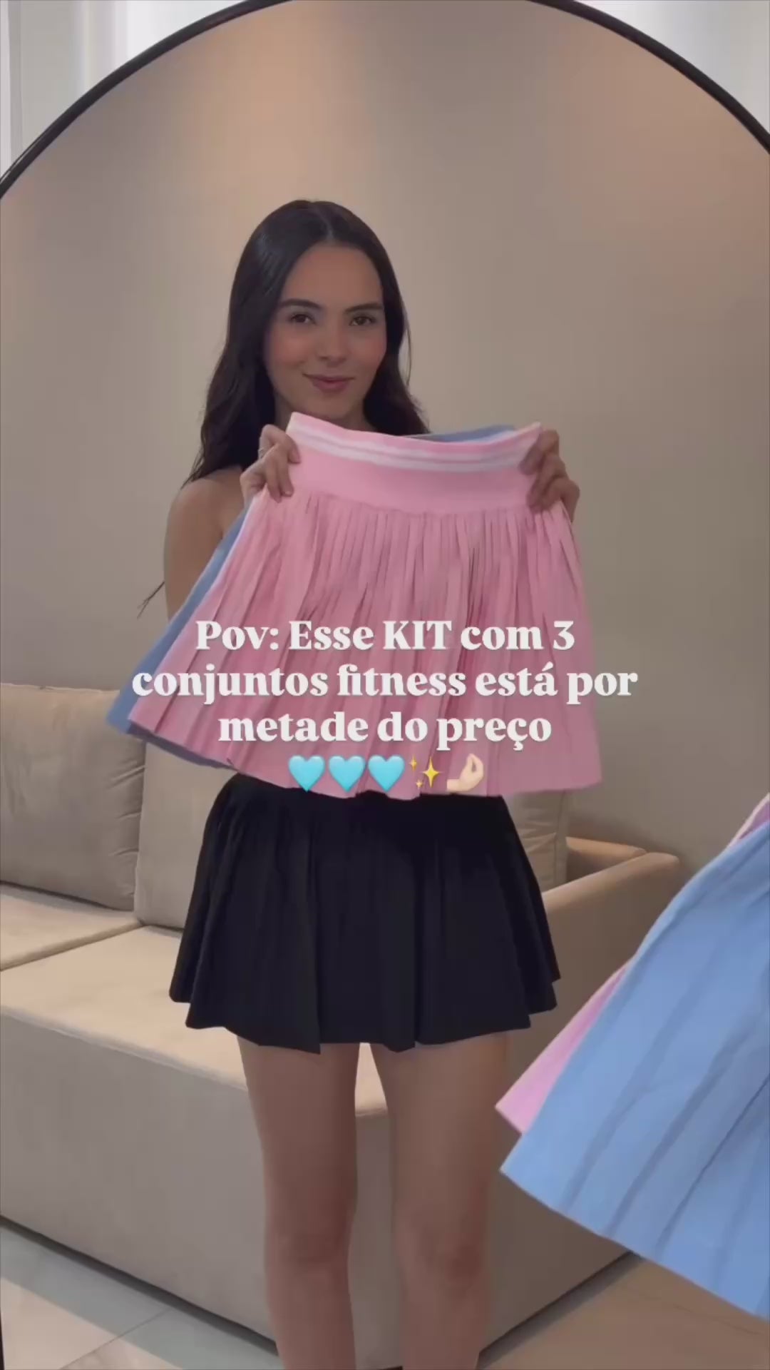 Kit com 3 Conjuntos Fitness Candy