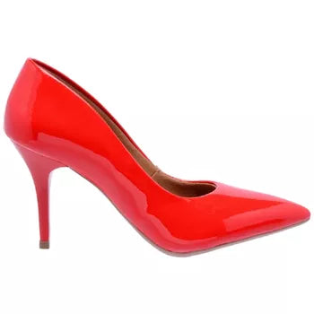 Scarpin Salto Baixo Verniz Preto